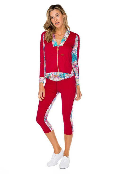 Luli Fama Azucar Pintucked Sleevers Open Side Jacket